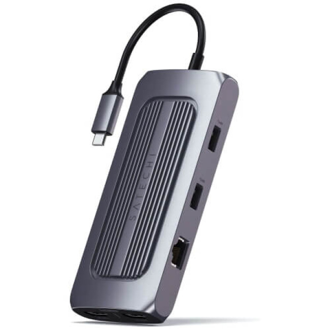 Адаптер Satechi Aluminum USB-C Multi-Port MX Adapter Space Gray (ST-UCMXAM)