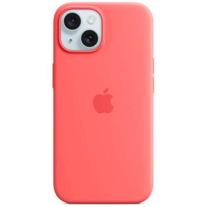 Чехол Apple iPhone 15 Silicone Case with MagSafe Guava (MT0V3)