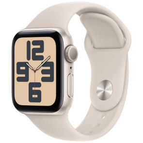 Apple Watch SE GPS 44mm Starlight Aluminum with Starlight Sport Band S/M (MRE43)