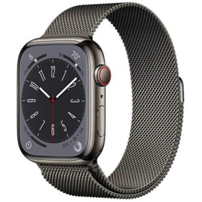 Apple WATCH Series 8 41mm Graphite Stainless Steel Case with Milanese Loop Graphite (MNJL3/MNJM3)
