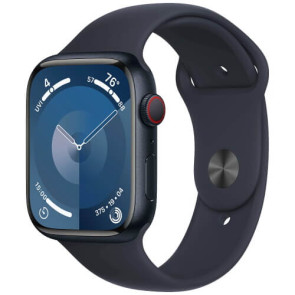 Apple Watch Series 9 45mm GPS + Cellular Midnight Aluminium with Midnight Sport Band M/L (MRMD3)