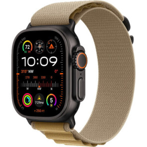 Apple Watch Ultra 2 Black Titanium with Tan Alpine Loop Small (MYQ03)