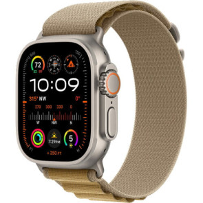 Apple Watch Ultra 2 Natural Titanium with Tan Alpine Loop Large (MX4H3)