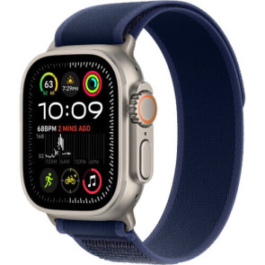 Apple Watch Ultra 2 Natural Titanium with Blue Trail Loop S/M (MX4J3)