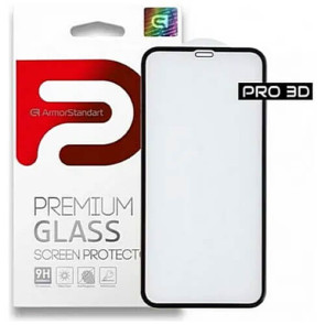 Защита экрана (стекло) ArmorStandart Pro 3D для Apple iPhone 11/XR Black (ARM55370-GP3D-BK)