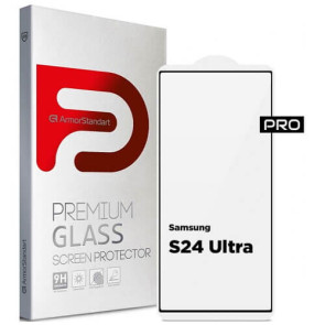 Защита экрана (стекло) ArmorStandart Pro для Samsung S24 Ultra Black (ARM72438)