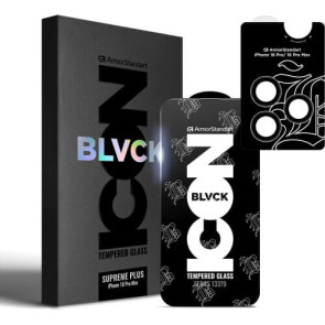 Защита экрана (стекло) ArmorStandart Supreme Plus Black Icon для Apple iPhone 16 Pro Max (ARM80297)