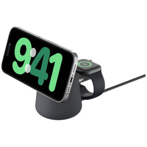 Беспроводное ЗУ Belkin 2in1 MagSafe Charge Station Black (WIZ020VFH36)
