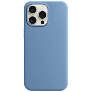 Чехол Monblan Magnetic Silicone MagSafe для iPhone 15 Pro Winter Blue