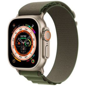 Apple Watch Ultra Titanium with Green Alpine Loop Large (MQEX3/MQFP3)