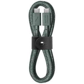 Кабель Native Union Belt Cable USB-C/USB-C Slate Green (1.2 m) (BELT-C-GRN-2-NP)