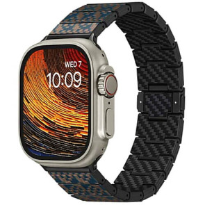 Ремешок для Apple Watch 42/44/45/49mm Pitaka Chroma Carbon Band Dreamland Stairs (AWB2302)
