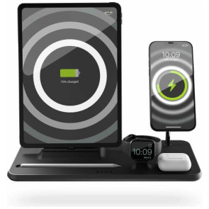 Беспроводное ЗУ Zens 4-in-1 MagSafe + Watch + iPad Wireless Charging Station Black (ZEDC21B/00)