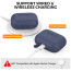 Чехол AhaStyle Silicone Case для AirPods Pro 2 with strap Midnight Blue (X003E41MYN)