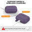 Чехол AhaStyle Silicone Case для AirPods Pro 2 with strap Dark Purple (X003ECKN77)
