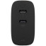 Зарядное устройство Native Union Fast GaN Charger PD 67W Dual USB-C Port Black (FAST-PD67-BLK-INT)
